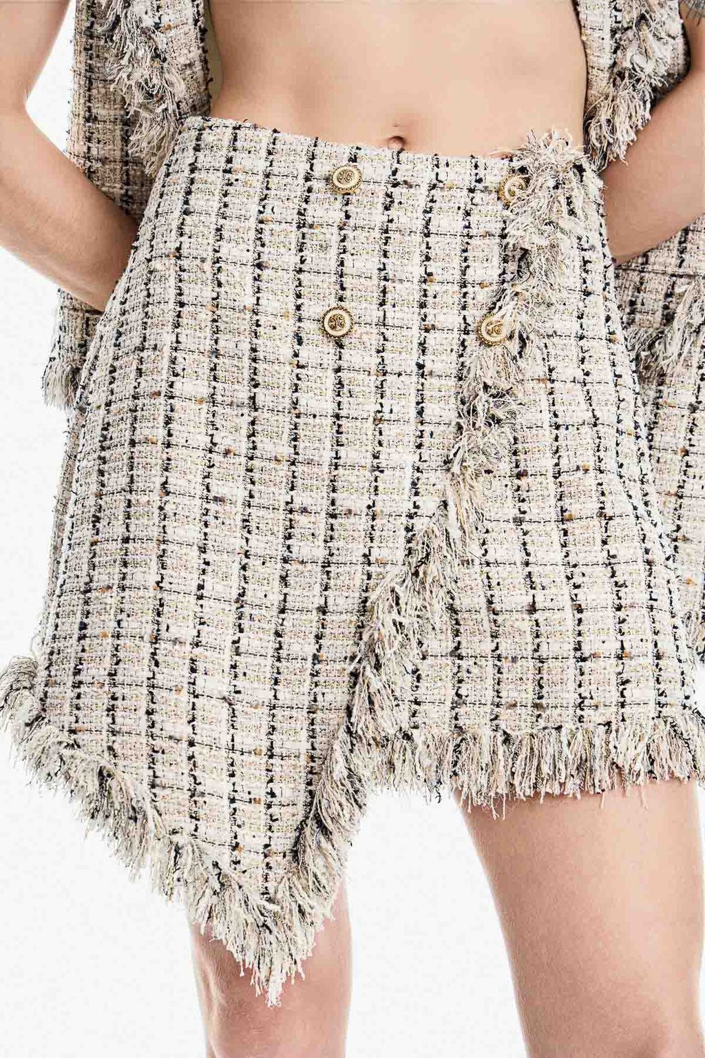 Saia Short Desfiado Gabrielle