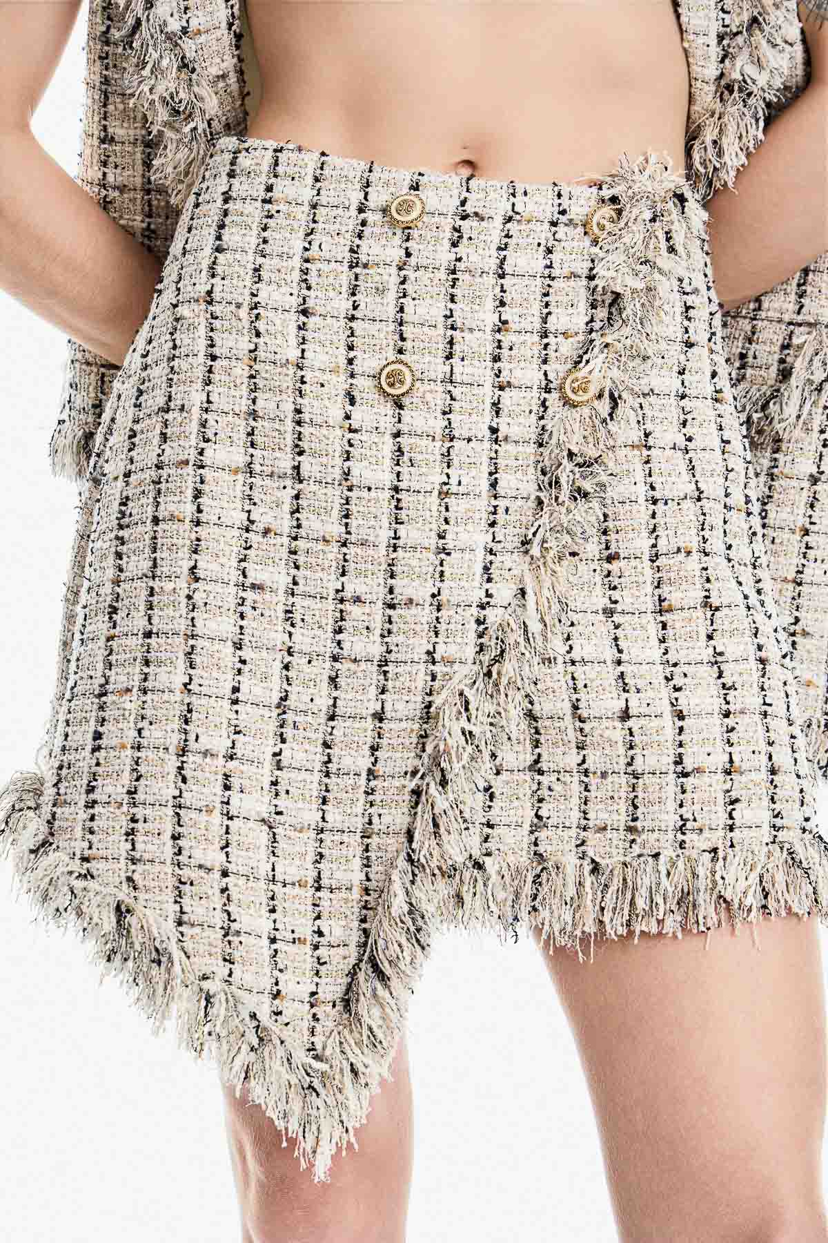 Saia Short Desfiado Gabrielle