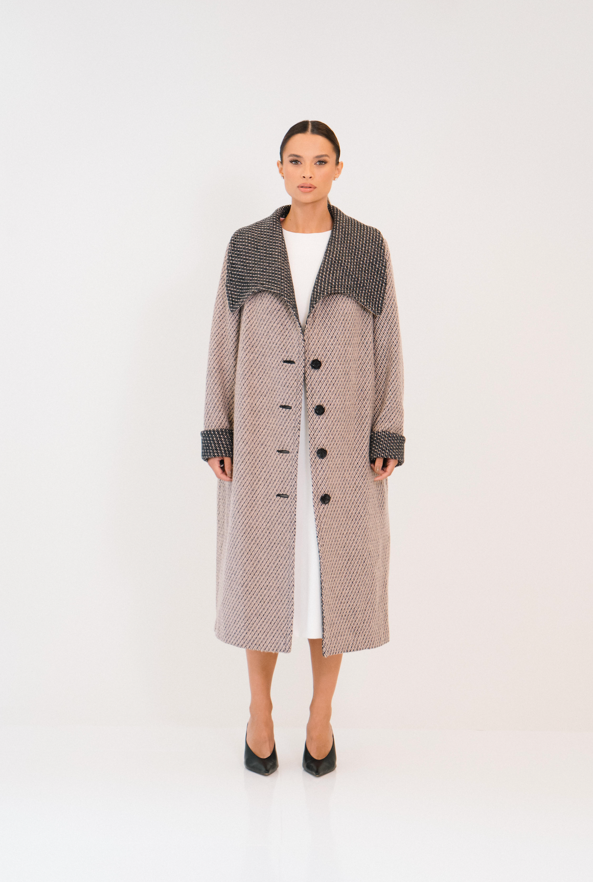 Casaco Longo Maxi Gola Gabrielle