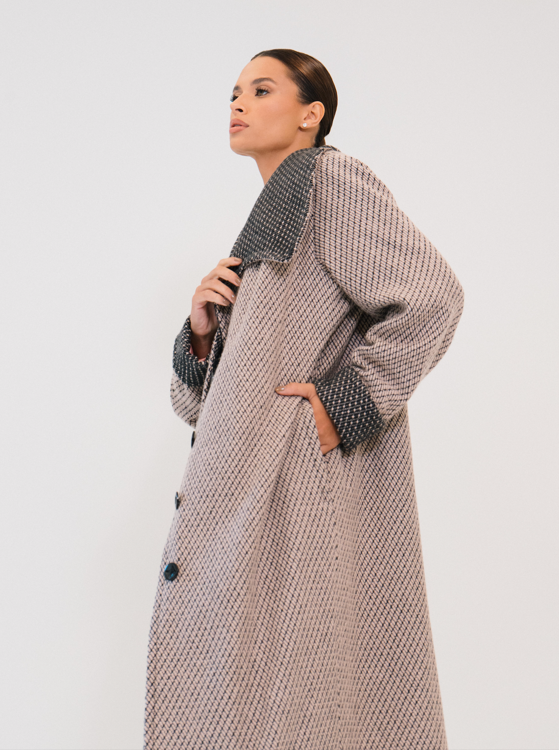 Casaco Longo Maxi Gola Gabrielle