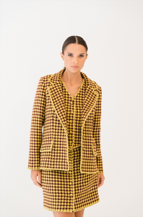 Blazer Pied de Poule Gabrielle