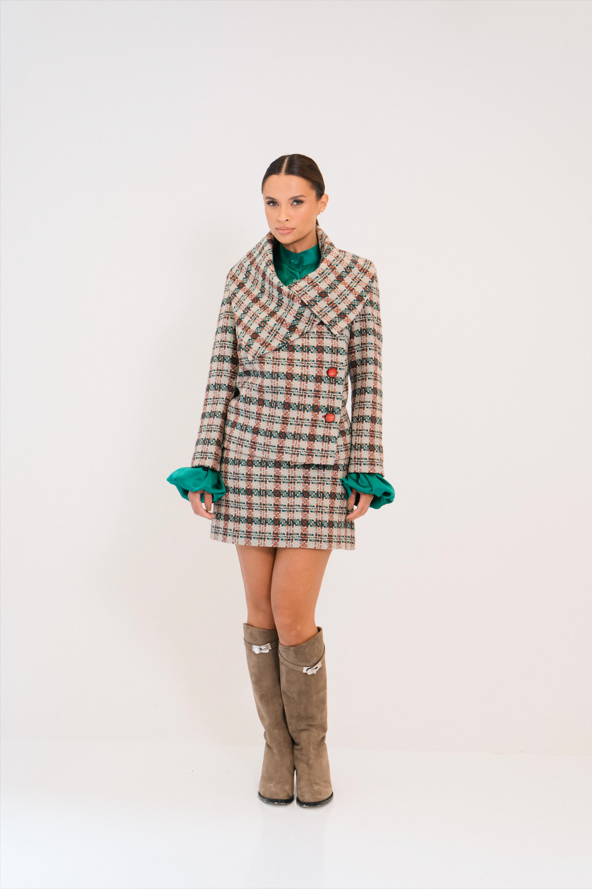 Casaco Curto Maxi Gola Gabrielle