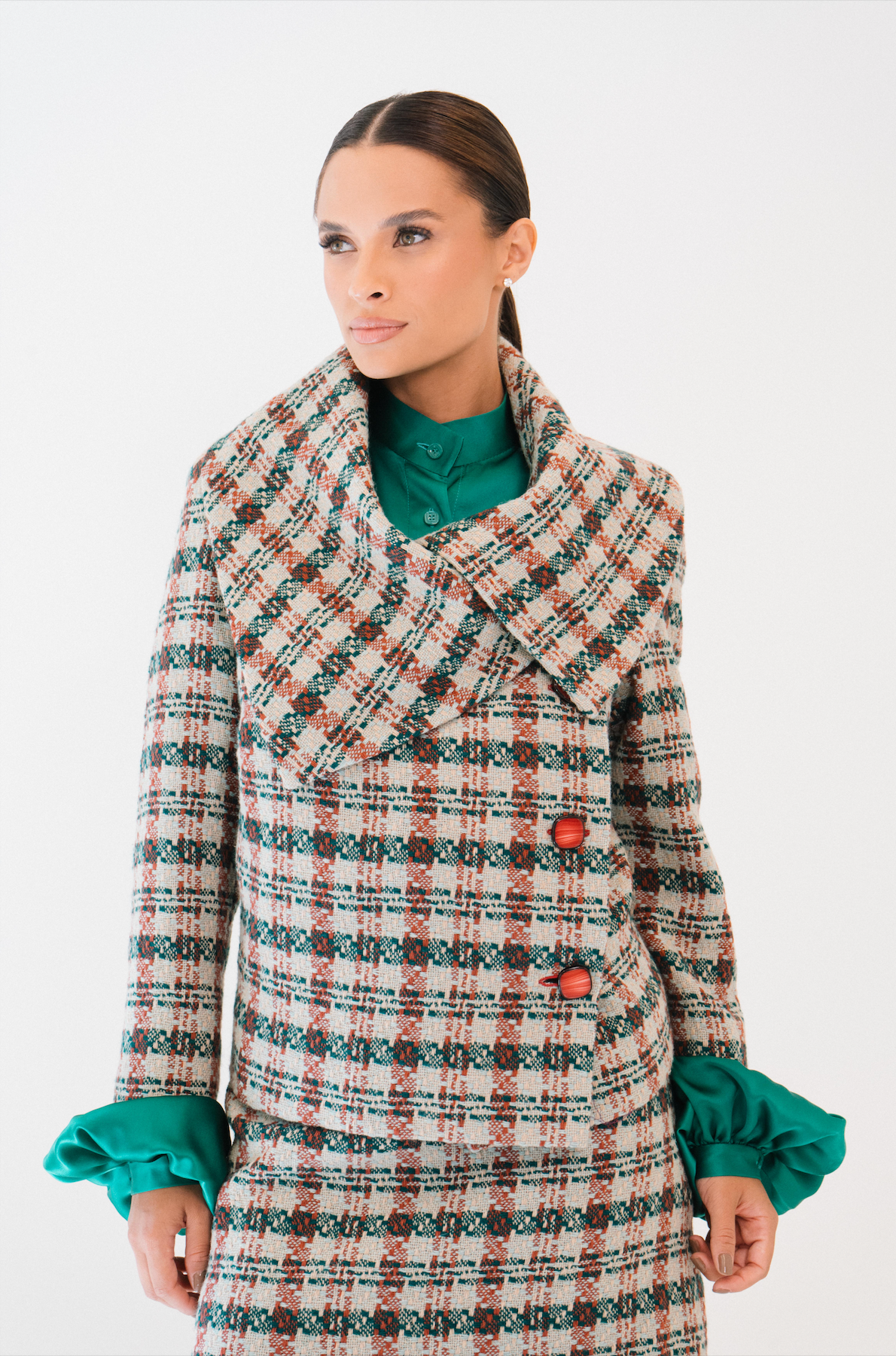 Casaco Curto Maxi Gola Gabrielle