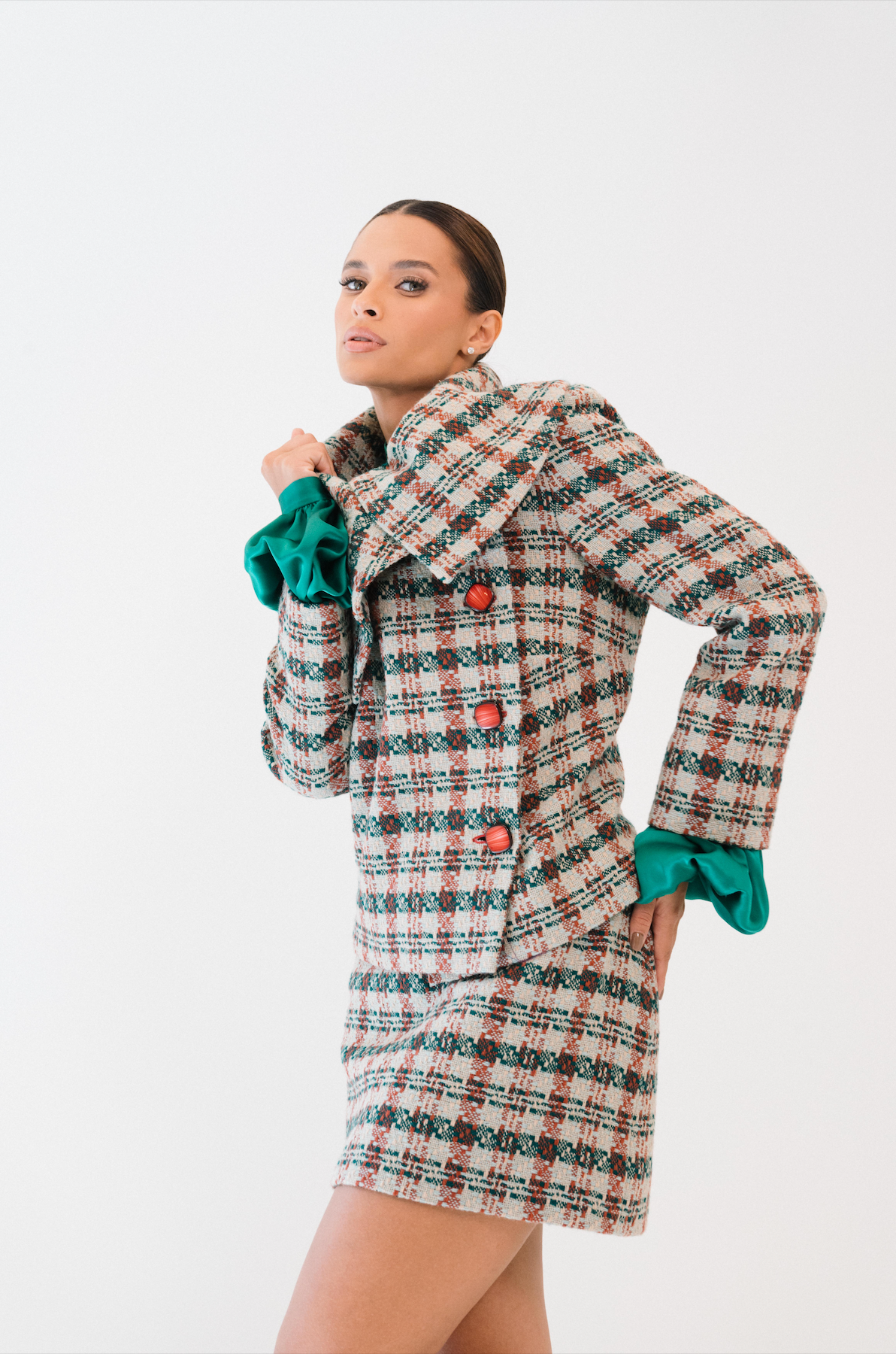 Casaco Curto Maxi Gola Gabrielle