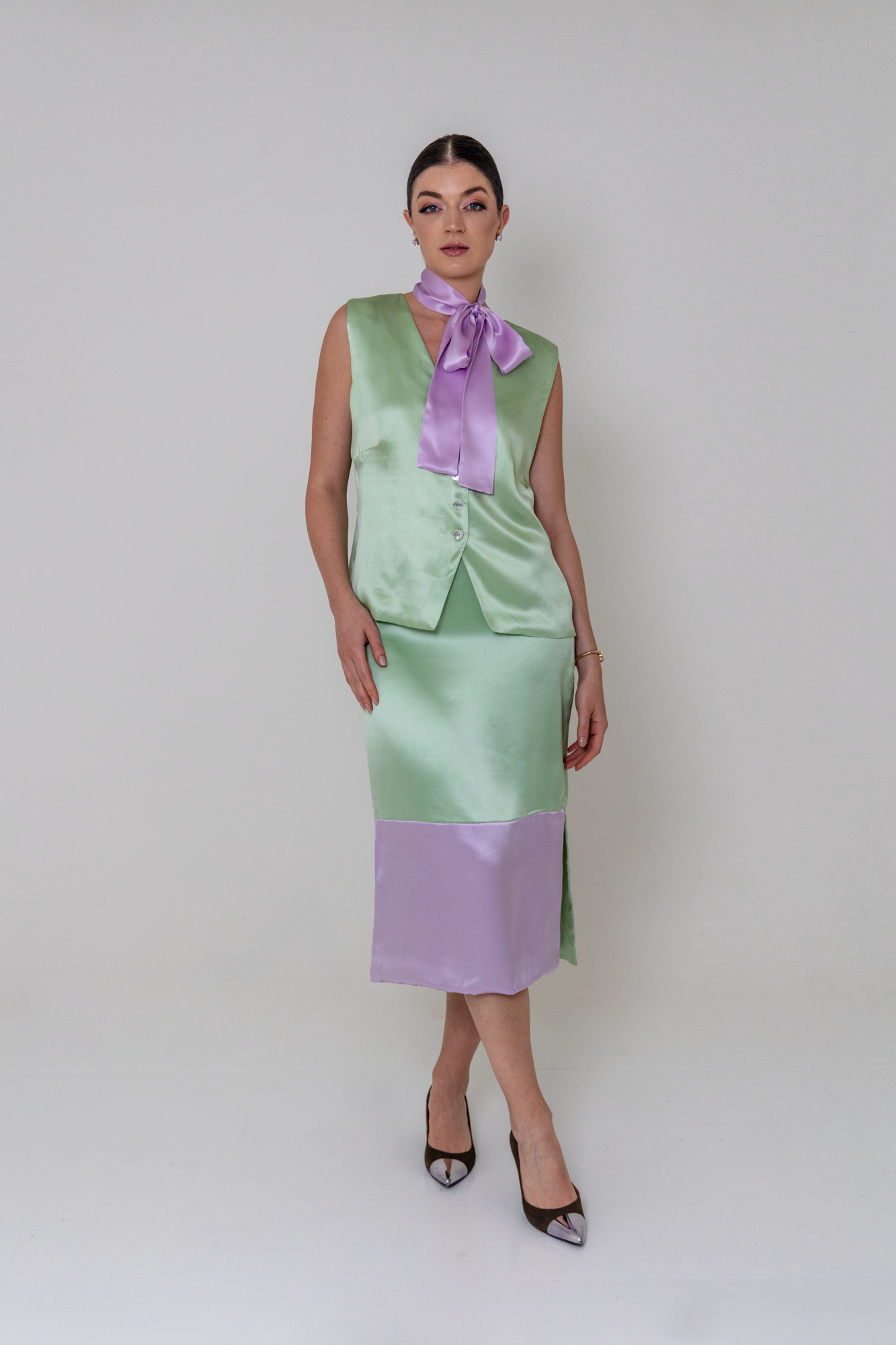 Colete Sofia Duplo em Seda