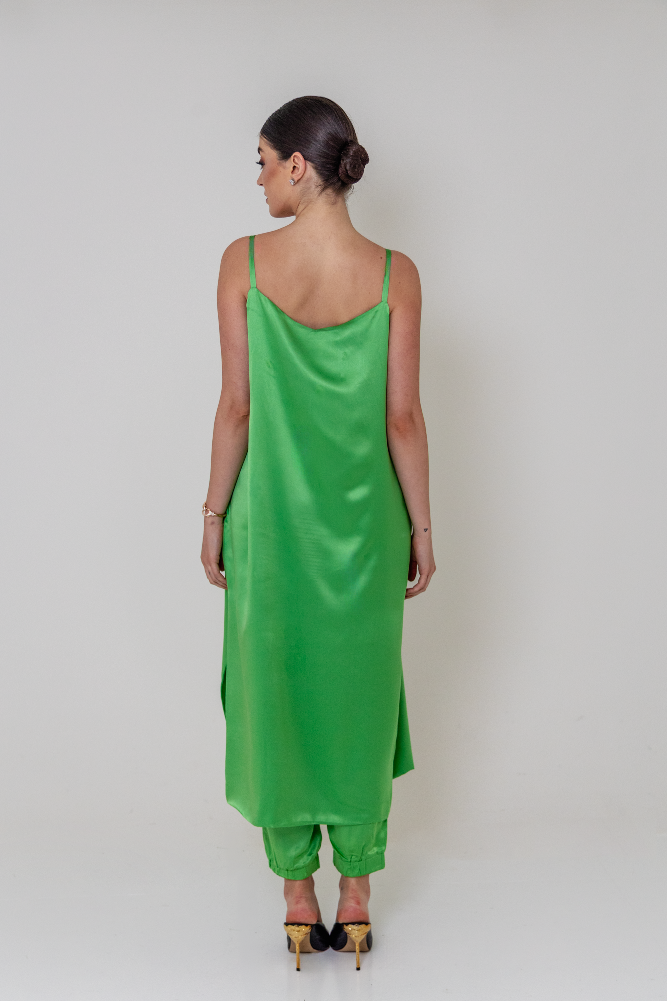 Blusa Alongada Sofia Dupla em Seda