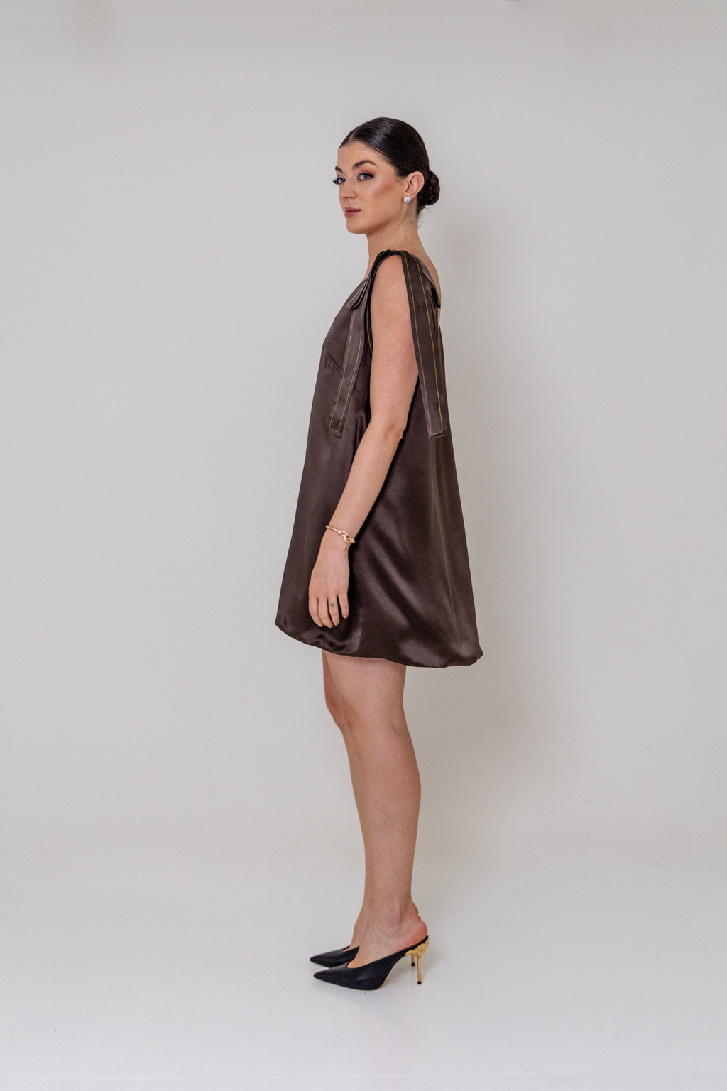 Vestido Laçarote Sofia Duplo em Seda