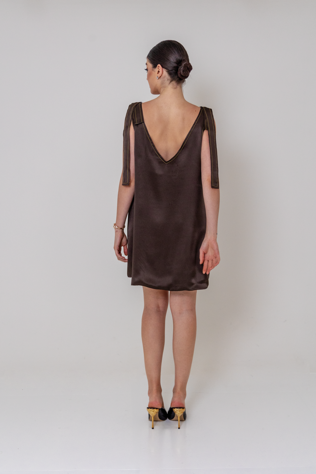 Vestido Laçarote Sofia Duplo em Seda