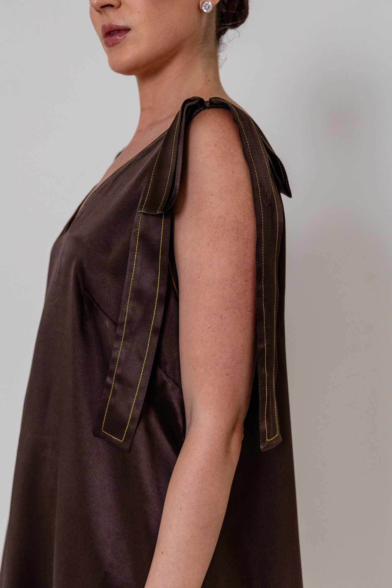 Vestido Laçarote Sofia Duplo em Seda