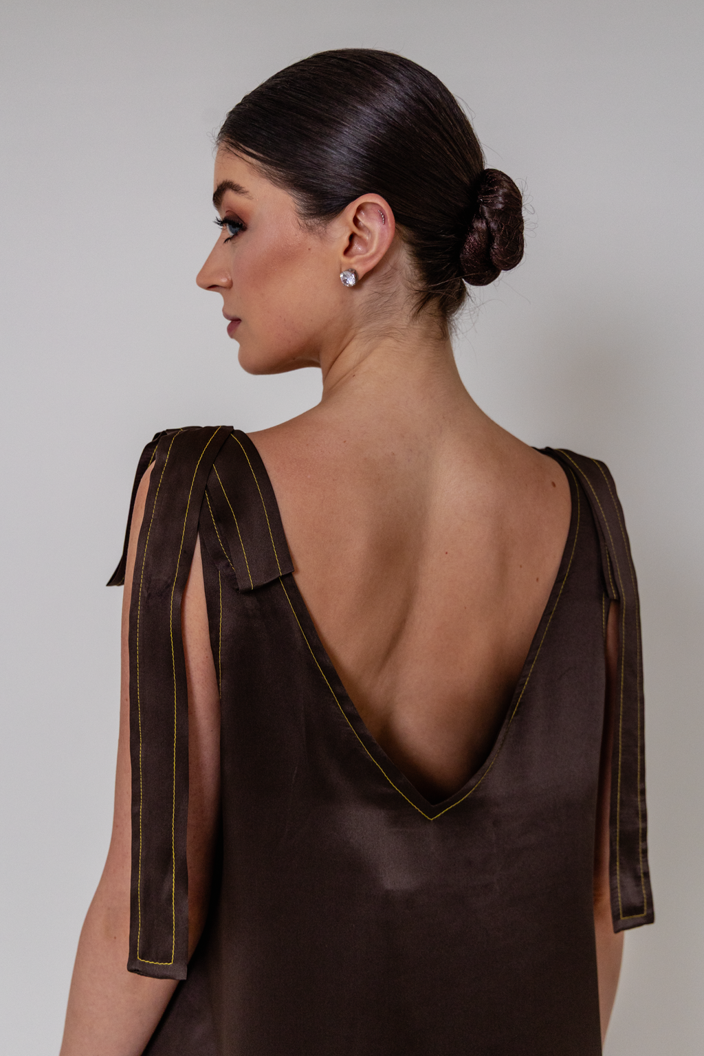 Vestido Laçarote Sofia Duplo em Seda
