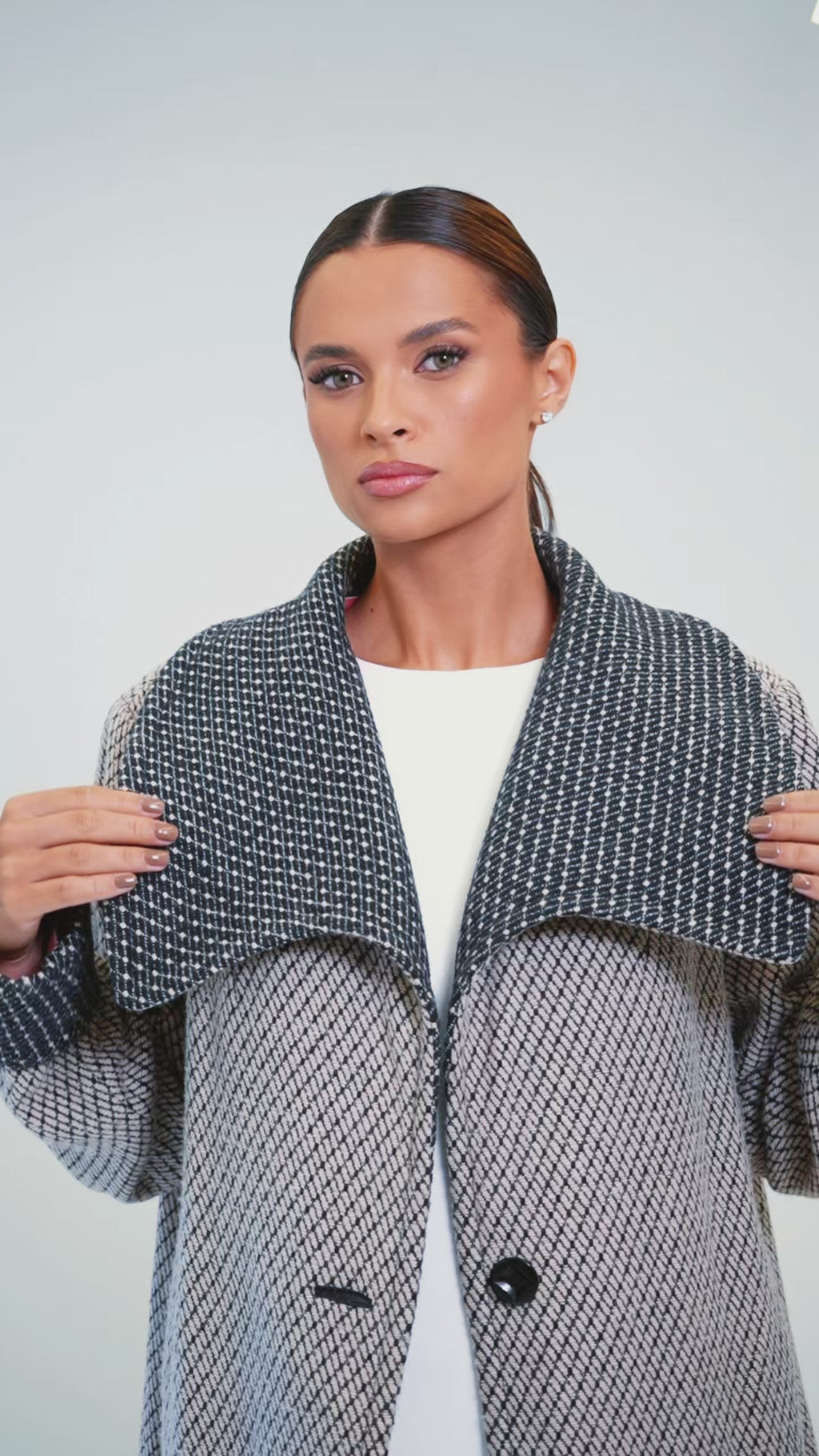 Casaco Longo Maxi Gola Gabrielle